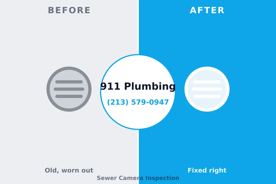 Before and after: plumbing repair Crawfordsville, IN